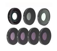 TEHAOUU Filter Set Accessories Compatible with DJI Action4 / 5pro Action Cameras with a 185° Ultra Wide Angle Field of View Light Increasing Lens (Advanced Seven - Piece Set)
