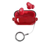 TEHAOUU Headphone Case Compatible with Beats Solo Buds, Solo Buds Wireless Headphones with Transparent Creative Lock (Red)