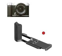 TEHAOUU L-Shaped Grip for Fujifilm X-M5 Handgrip Wooden Quick Release Arca Swiss with 1/4"-20 Mounts Light-Weight One Hand Camera Holder Accessories (Black Ebony Wood)