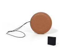 TEHAOUU Leather Camera Lens Cap Compatible with Leica SOFORT 2 Instant Camera, Dustproof Scratch-Resistant Cover with Anti-Lost Strap (Brown)