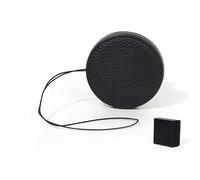 TEHAOUU Leather Camera Lens Cap Compatible with Leica SOFORT 2 Instant Camera, Dustproof Scratch-Resistant Cover with Anti-Lost Strap (Black)