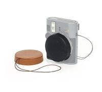 TEHAOUU Lens Cap Compatible with Instax Mini41, with A String, Anti-Friction, Stable and Non-Falling Camera Cap Protection String (Brown)