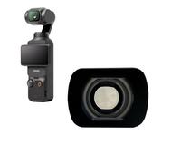 TEHAOUU Magnetic Lens for DJI Osmo Pocket 3 Lens Anamorphic Lens Wide-Angle Lens Micro-Lens Balow Magnetic Attach PTZ Accessaries (Wide-Angle Lens)