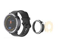 TEHAOUU Metal Protective Case Compatible with Garmin Vivoactive 6 Smartwatches ,Rugged Shockproof Protective Case Compatible with Active 6 Men Women (Black)