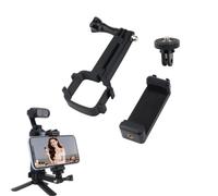 TEHAOUU Phone Mount Compatible with Insta360 Luna Ultra - Vertical Angle Adjustment, Dual-Direction Installation, Teleprompter & Bullet Screen Viewing for Vlog & Live Streaming