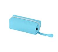 TEHAOUU Portable Carrying Case Compatible with DJI Pocket 3, PU Leather Soft Bag with Multi-Compartment Storage for Camera, Phone and Accessories - Ideal for Travel and Outdoor Use (blue)