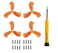 TEHAOUU Propeller Blades Compatible with DJI NEO 2, Lightweight Flexible Design for Drone, 2 Pairs Replacement Blades for UAV Maintenance (Orange)