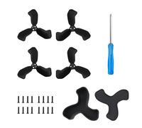 TEHAOUU Propeller Guard Compatible with DJI NEO 2, Colored Propeller Storage Case Kit with 4 Black Propellers, Screwdriver & Screws (Black)