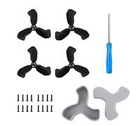 TEHAOUU Propeller Guard Compatible with DJI NEO 2, Colored Propeller Storage Case Kit with 4 Black Propellers, Screwdriver & Screws (Gray)