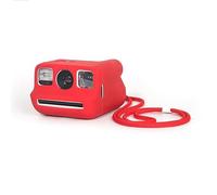 TEHAOUU Protective Case Compatible with Polaroid Go Instant Camera, Silicone Shockproof Cover with Matching Lanyard for Portable Protection (Red)