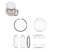 TEHAOUU Protective Case for Soundcore Sleep A20 Cover TPU Shockproof Dustproof Case Sleep A20 Accessories (Transparent White)