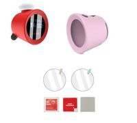 TEHAOUU Protective Cover and HD Film Combination for Nintendo Sound Clock Alarmo Electronic Fun Alarm Case All-Round Protection Waterproof Dust Prevention Fingerprint Resistant Anti-Scratch Anti-Fall