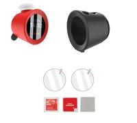 TEHAOUU Protective Cover and HD Film Combination for Nintendo Sound Clock Alarmo Electronic Fun Alarm Case All-Round Protection Waterproof Dust Prevention Fingerprint Resistant Anti-Scratch Anti-Fall