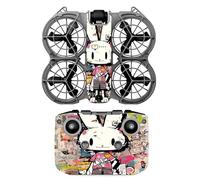 TEHAOUU Protective Sticker Compatible with DJI NEO2, Drone Body & Accessory Decal with Multiple Styles, Scratch-Resistant Skin (Cute Rabbit Set)