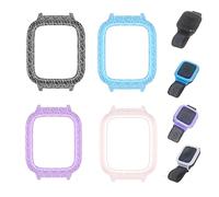 TEHAOUU Screen Protector Compatible with Cosmo JrTrack 5 Kids SmartWatch, PC Cracked Case for Smart Watch (4Pcs Set)