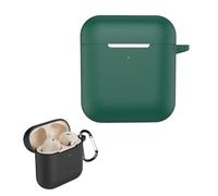 TEHAOUU Silicone Case Compatible with Marshall Minor IV, Shockproof Earbud Charging Case Cover (Dark Green)