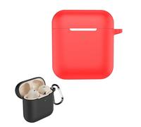 TEHAOUU Silicone Case Compatible with Marshall Minor IV, Shockproof Earbud Charging Case Cover (Red)