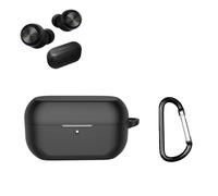 TEHAOUU Silicone Cover Compatible with Technics EAH-AZ100 Case Soft Anti-Slip Anti-Scratch Dust-Proof Impact Resistant Washable Earbuds Protective Shell Accessories (Black)