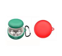 TEHAOUU Silicone Earphone Case Compatible with Soundcore Sleep A30 - Shockproof, Dustproof Protective Cover for Earphone Charging Case (Red)