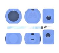 TEHAOUU Silicone Protective Case with Lanyard Compatible with Takara Tomy Punirunes Pet Machine, Shockproof Cover with Color Variants (Blue)