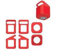 TEHAOUU Speaker Handle Case Compatible with Tonies Toniebox 2 - Waterproof, Anti-Sweat, Shockproof Cover for Safe Carrying and Storage (red)