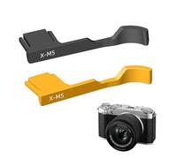 TEHAOUU Thumb Grip Compatible with Fujifilm X-M5, Lightweight Aluminum Hot Shoe Thumb Rest for Mirrorless Camera (Black+Gold)