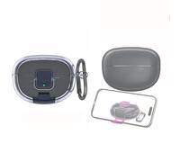 TEHAOUU TPU Protective Case with Switch Stand Compatible with Bose Ultra Open Earbuds, Open Ear Bluetooth Wireless Earbuds Accessories with Keychain (Transparent)