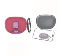 TEHAOUU TPU Protective Case with Switch Stand Compatible with Bose Ultra Open Earbuds, Open Ear Bluetooth Wireless Earbuds Accessories with Keychain (Fuchsia)