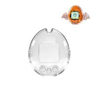 TEHAOUU Transparent Hard Electronic Pet Protective Case, Compatible with Tamagotchi Gen1, Clear Game Shell with Detachable Wings, Precise Cutouts for Electronic Pet Handheld Toy，CLEAR