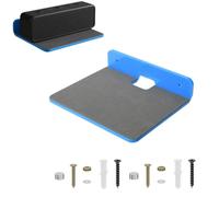 TEHAOUU Universal Acrylic Wall Mount Bracket for Small & Medium Bluetooth Speakers, Transparent Audio Display Storage Holder, Anti-Slip Wall Fixed Support Stand for Home Audio Device (Blue1pc)