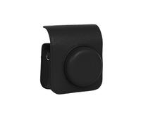TEHAOUU Vintage PU Leather Camera Case for Mini 41 - Protective Pouch with Soft Lining, Snap Button Closure, Lightweight & Durable (Black)