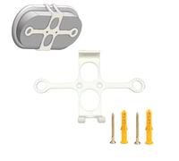 TEHAOUU Wall Mount Bracket for Google TV Streamer 4K Light-Weight 2024 Google Streaming TV Box Holder Anti Collision Shockproof with Two Expansion Screws (White)