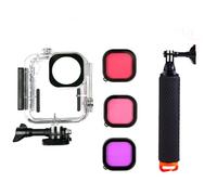 TEHAOUU Waterproof Case Compatible with DJI Osmo Nano Camera, 60m Underwater Protective Shell with 3-Color Filter & Floating Stick for Action Camera Accessory