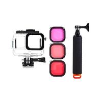 TEHAOUU Waterproof Case Compatible with Insta360 Ace Pro Action Camera, 60m Underwater Protective Shell with 3-Color Filter & Floating Stick for Action Camera Accessory