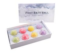 TEHAUX 1 Box Foot Bath Ball Home Foot Soak Ball Ginger and Wormwood Extracts Safe to Use Remove Dead Skin for Elders Random Color Random Style