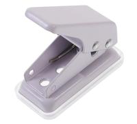 TEHAUX 1-hole Puncher for Loose Leaf Paper Mini Portable Single Hole Puncher in Light Purple Adjustable Hole Maker for Office and Scrapbooking