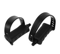 TEHAUX 1 Pair Replacement Exercise Bike Pedals with Adjustable Straps and Non-slip Pp Surface, Comfortable and Easy to Use for Indoor Stationary Bikes and Home Gym Cycling
