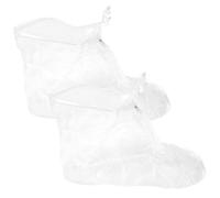 TEHAUX 1 Pair Safety Shoes Cover Waterproof Boot Cover Simple Style Pvc Material Snow-proof Wear-resistant Design for Outdoor Rainy Days White M Size