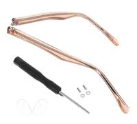 TEHAUX 1 Pair Spectacle Arms Replacement for Glasses, Sturdy Plastic and Metal Sunglasses Replacement Temple, Prevent Frame from Breaking and Reduce Contacts between Ears and Temples,