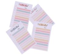 TEHAUX 1 Set Colourful Sticky Notes Self-Adhesive Memo Pads in Rainbow Colours for School and Office Practical Stickers for Creative Ideas and Important Memories