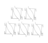 TEHAUX 10-Pack Silver Refrigerator Shelf Clips Metal Freezer Support Brackets for Fridge Sizes Sturdy Replacement Clamp Tools for Kitchen Cabinets and RV Coolers