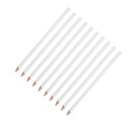 TEHAUX 10 Pcs White Wax Grease Pencils for Sewing Fabric Marking Versatile Drawing Crayons for Glass Ceramic Portable Core Pencils for Tailors and Artists