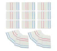 TEHAUX 10 Sets Colourful Sticky Index Tabs for Books and Files with Strong Adhesion, Writable Pet Material Labels for Efficient Organisation in Office and Libraries
