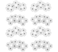 TEHAUX 10 Sets Conductive Silicone Button Pads for Controller Repair Soft Silicone Replacement Parts Compatible with Precise Feedback and Enhanced Button Sensitivity for Gaming