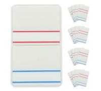 TEHAUX 10 Sets Writable Pet Adhesive Sticky Index Tabs, Blue and Red Self-Adhesive Page Markers for Books, Notebooks, and Organizing Study Materials