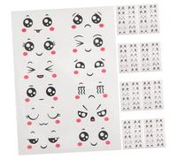 TEHAUX 10 Sheets Easter Egg Face Stickers Kit Self Adhesive Kawaii Stickers for Creative Easter Egg Decorating Fun Expressions for DIY Easter Crafts and Decor