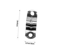 TEHAUX 100 Pcs Stainless Steel Pipe Strap Clamp Bracket Tube Strap Clips for Secure Plumbing and Pipeline Fixing Includes Durable Corrosion Resistant Fasteners for Masonry and Surfaces