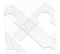 TEHAUX 100 pcs Transparent Mesh Shower Door Hinge Spacer Pads Rubber Gasket for Glass Doors Wobble Shims for Home and Commercial Use