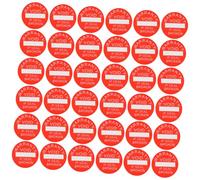 TEHAUX 1000 pcs Round Self Adhesive Warning Labels Paper Stickers with Strong Adhesive for Seals and Tamper Evidence Bright for Safety and Protection