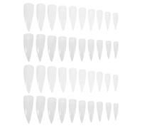 TEHAUX 1000pcs Plastic False Nail Tips Full Cover Claw Shaped Nail Extension Forms for DIY Manicure and Parties